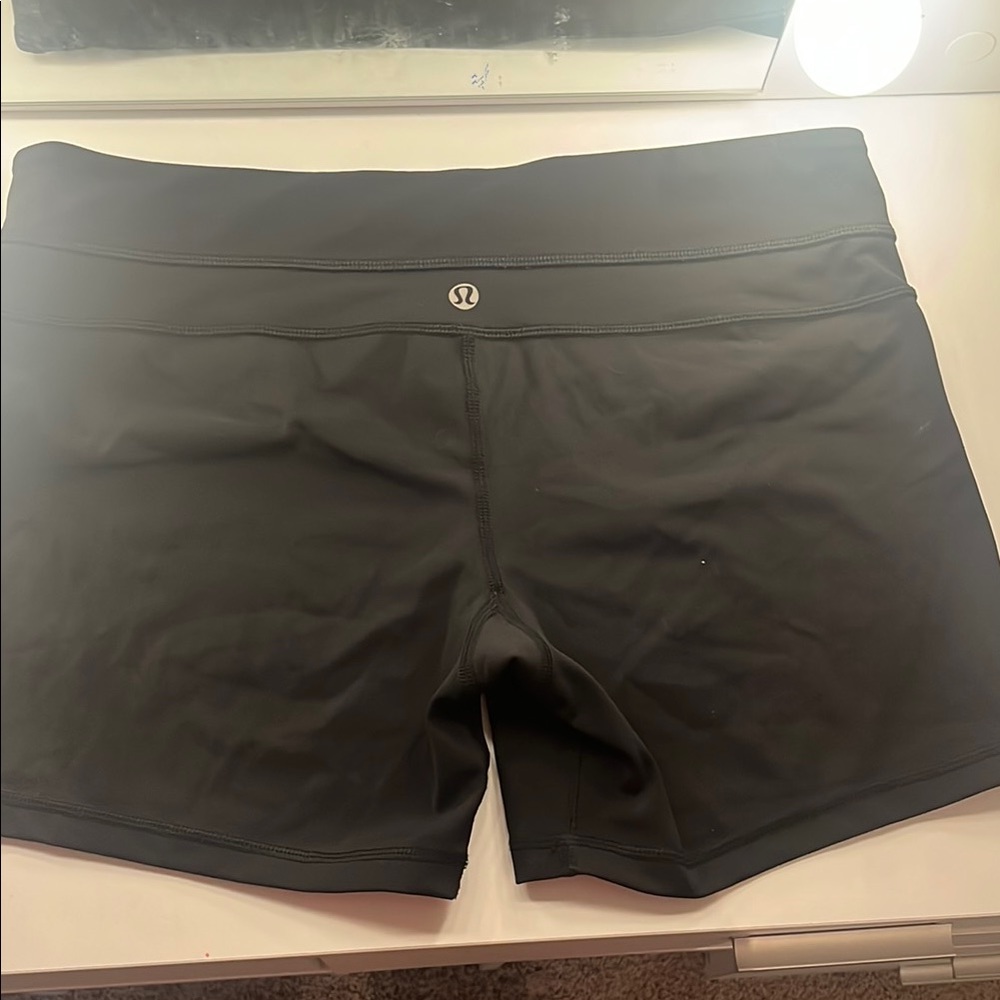Lululemon Athletica Black Athletic Shorts Performance Fit